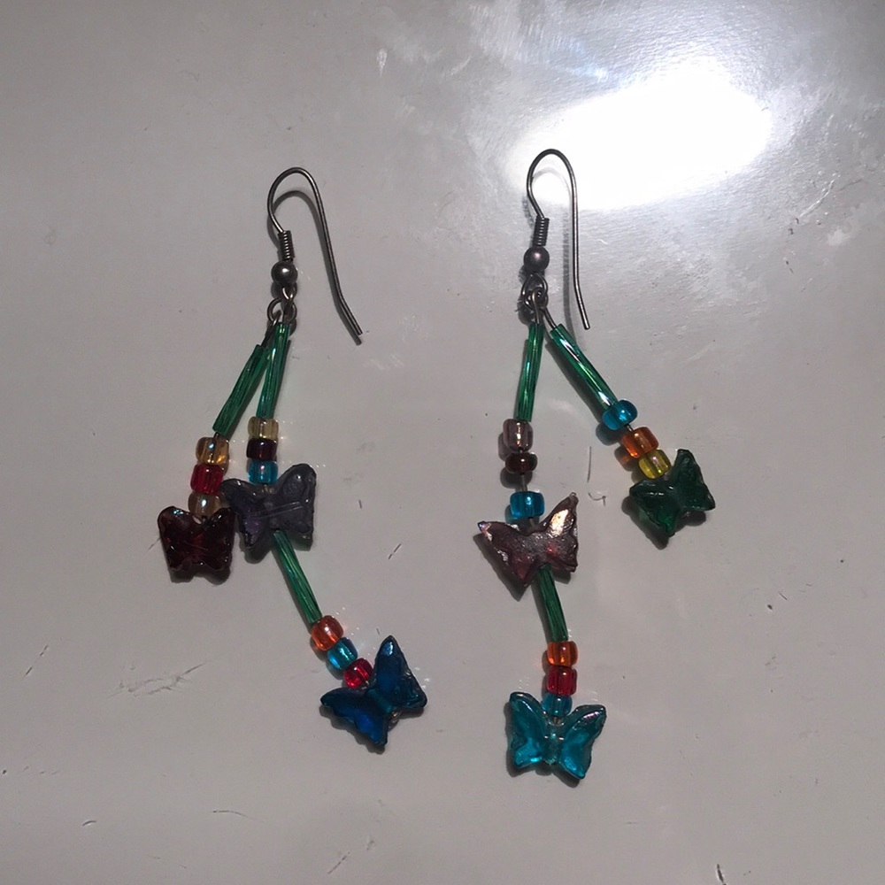 Handmade butterfly earrings